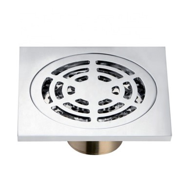 Hot sale 100*100mm square shower room accessories shape drain with factory direct price